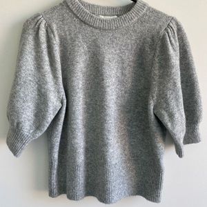 H&M Gray Princess Sleeve Sweater